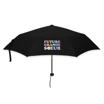 Future grande soeur annonce naissance groovy - Parapluie standard - noir - Devant