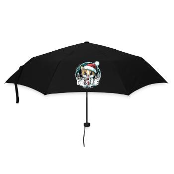 Chat de Noël - Kitty Noël - Parapluie standard - noir - Devant