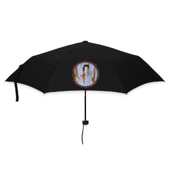 Schleimmonster mit rostigem Rand - Regenschirm (klein) - Schwarz - Vorne