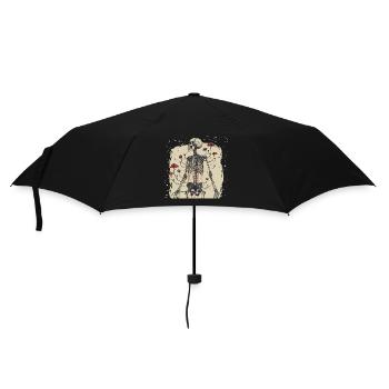 Morbid Horror Toadstool Skeleton - Umbrella (small) - black - Front