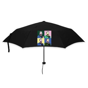 Selenskyj Pop-Art - Regenschirm (klein) - Schwarz - Vorne