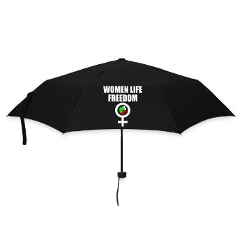 Women life freedom - Regenschirm (klein) - Schwarz - Vorne