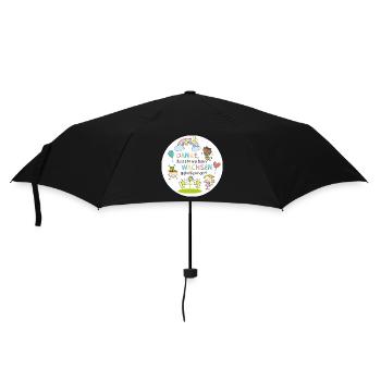 Merci de grandir – un design adapté aux enfants - Parapluie standard - noir - Devant