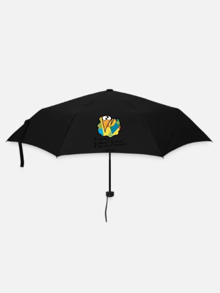 Devise Shadok N°02 - Parapluie standard - noir