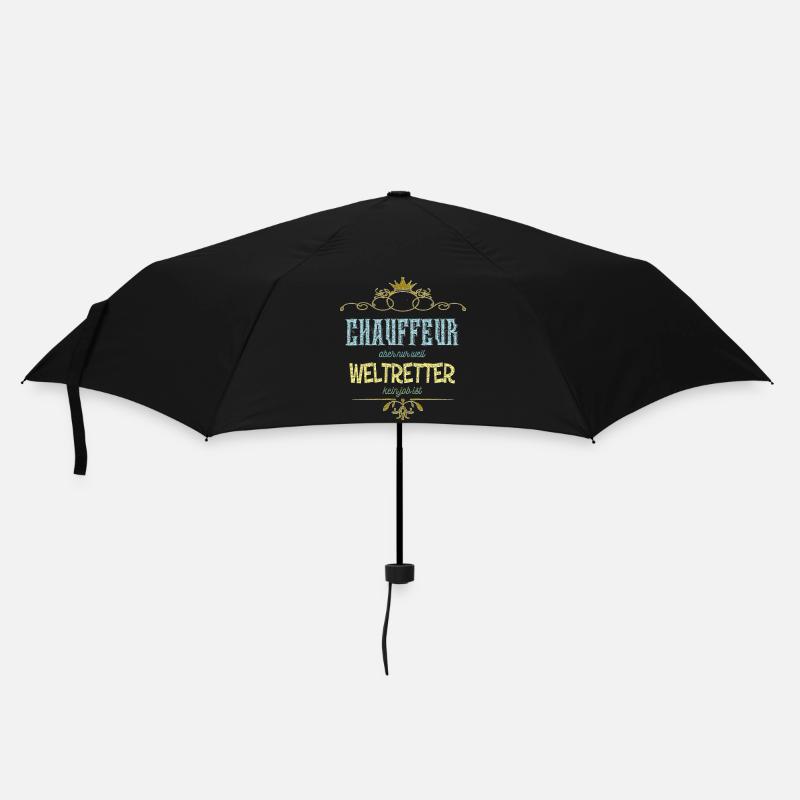 Chauffeur Weltretter - Regenschirm (klein) - Schwarz