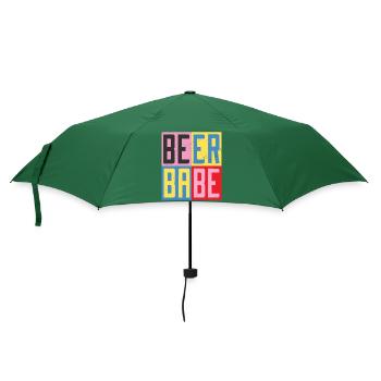 Beer Babe - Umbrella (small) - bottlegreen - Front