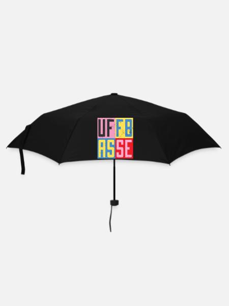 Uffbasse Design - Regenschirm (klein) - Schwarz