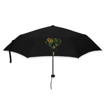 Éléphant dans la jungle - Parapluie standard - noir - Devant