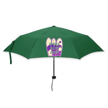 Surfing saying design - Umbrella (small) - bottlegreen - Front