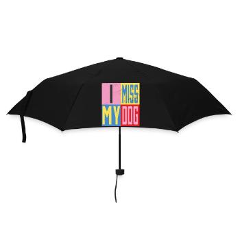 Mon chien me manque - Parapluie standard - noir - Devant