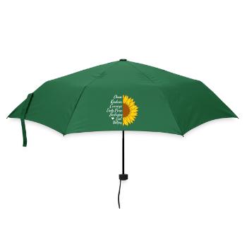 Sonnenblume der Inklusion - Regenschirm (klein) - Flaschengrün - Vorne