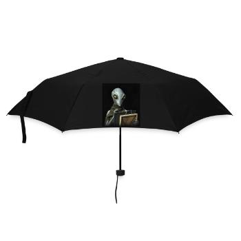 Alien artist - Umbrella (small) - black - Front