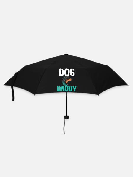 Buntes Papa-Dog-Diagramm - Regenschirm (klein) - Schwarz