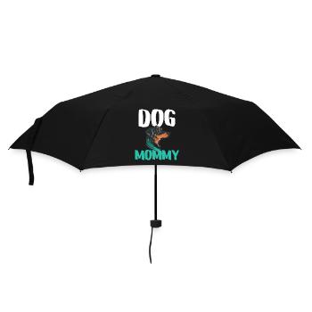 Hundemama-Attitüde-Welpen - Regenschirm (klein) - Schwarz - Vorne