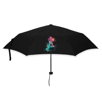 Paris France City Skyline Tour Eiffel Art - Parapluie standard - noir - Devant