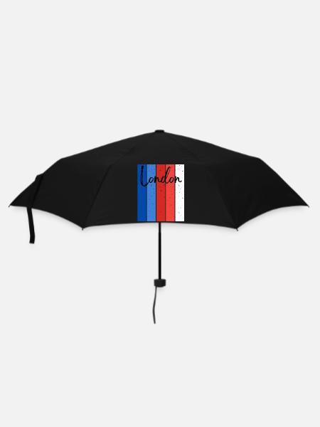 London Stripes Speckle Script - Umbrella (small) - black