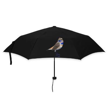 Oiseau gorge bleue - Parapluie standard - noir - Devant