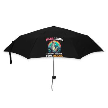 MAMA LLAMA N’A PAS EU LE TEMPS POUR LE DRAME - Parapluie standard - noir - Devant