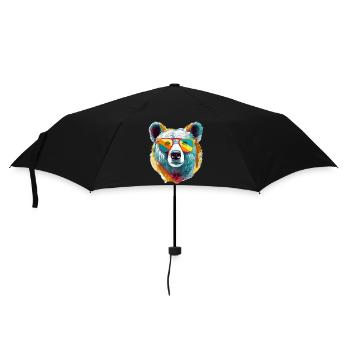 Icko l'ours cool - Parapluie standard - noir - Devant