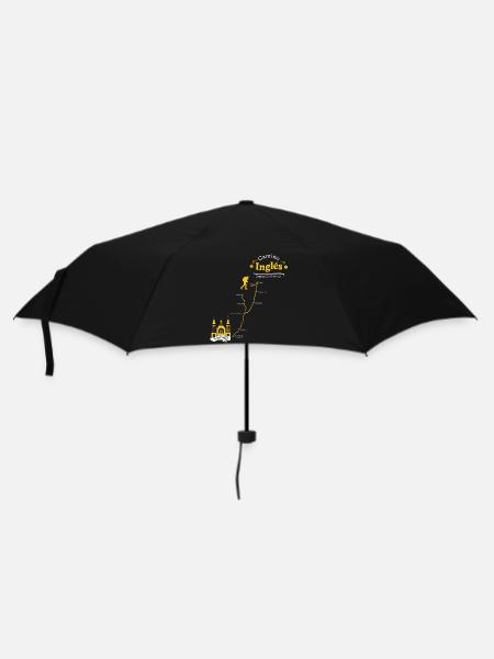 Camino Inglés Design - Route vom Englischen Weg - - Regenschirm (klein) - Schwarz
