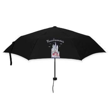 Neuschwanstein Castle, Bavaria in Germany - Umbrella (small) - black - Front