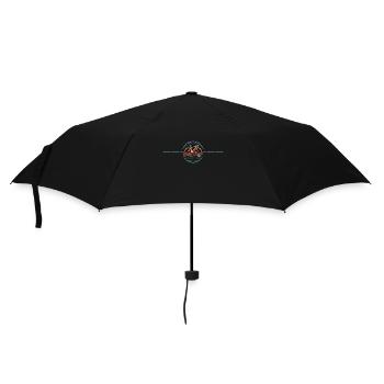 Gravel bike, mountain bike, passion bike, cyclist - Umbrella (small) - black - Front