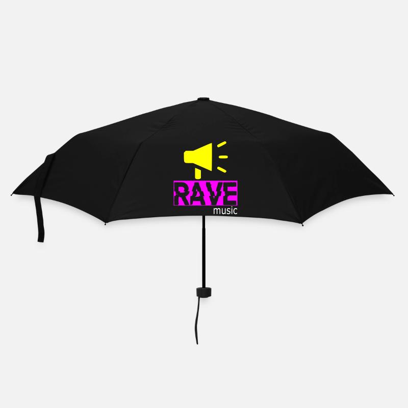 Rave music - Umbrella (small) - black