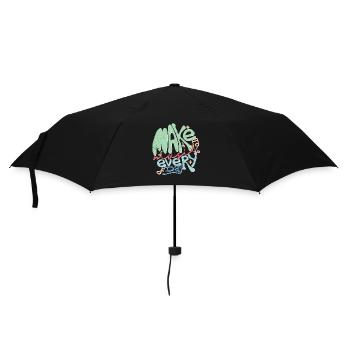 Machen Sie jeden Tag Musik grafisch für Musiker - Regenschirm (klein) - Schwarz - Vorne