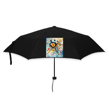 STREET ART ABSTRACTION - Umbrella (small) - black - Front