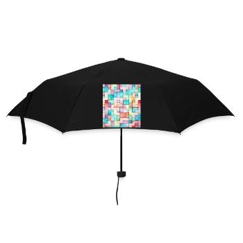 STREET ART MOSAIC - Umbrella (small) - black - Front