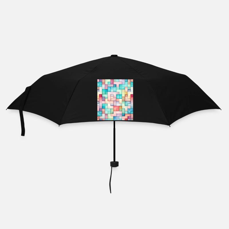 STREET ART MOSAIC - Umbrella (small) - black