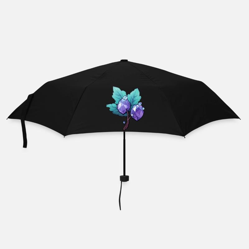 Branch with gemstones - Umbrella (small) - black