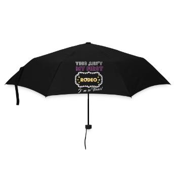 Nicht mein erstes Rodeo-Design für stolze Texaner - Regenschirm (klein) - Schwarz - Vorne