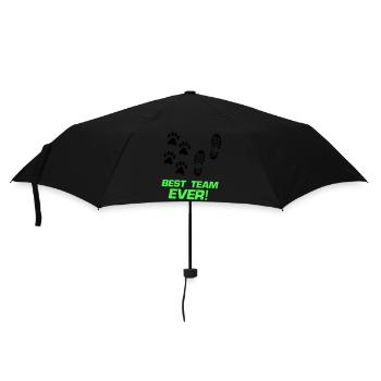 best team ever - Regenschirm (klein) - Schwarz - Vorne