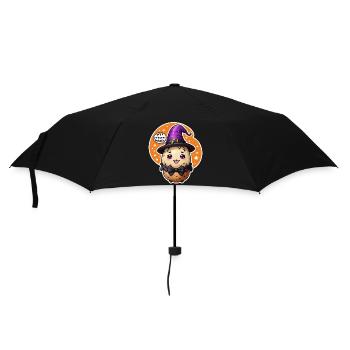 Happy Halloween Potato (Kartoffel) - Regenschirm (klein) - Schwarz - Vorne