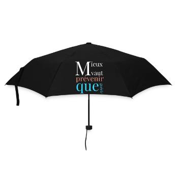 Mieux vaut prévenir que guérir - Parapluie standard - noir - Devant