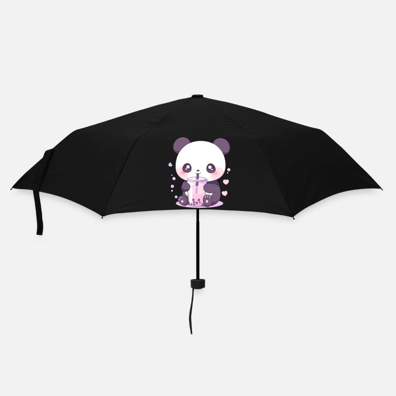 Kawaii Panda Bubble Tea Boba Tea - Parapluie standard - noir