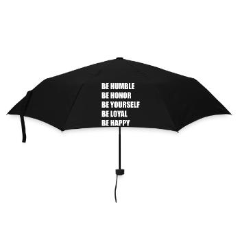 be humble, yourself, happy, loyal, honor sigma - Regenschirm (klein) - Schwarz - Vorne