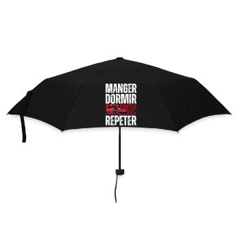 Urban Drift Eats Sleep Repeat - Umbrella (small) - black - Front