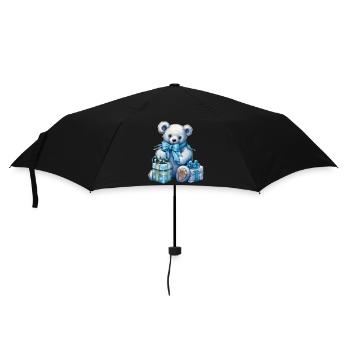 blue teddy 5 - Regenschirm (klein) - Schwarz - Vorne