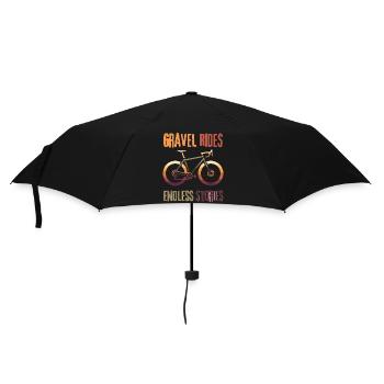 Gravel Bike Rides Endless Stories Tee - Parapluie standard - noir - Devant