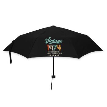 Né en 1974 Anniversaire 1974 50 ans - Parapluie standard - noir - Devant