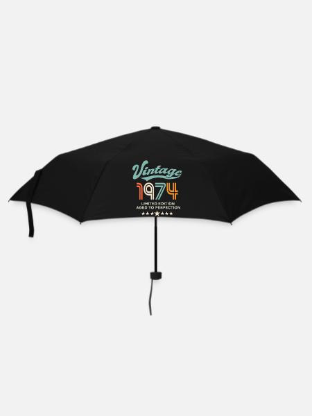 Né en 1974 Anniversaire 1974 50 ans - Parapluie standard - noir