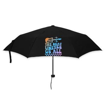 The Beat United Us All Music - Regenschirm (klein) - Schwarz - Vorne
