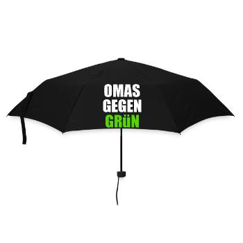 Omas gegen grün - Regenschirm (klein) - Schwarz - Vorne
