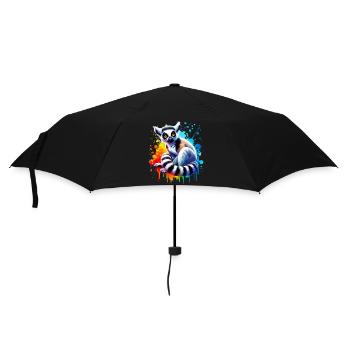 Lémurien - Parapluie standard - noir - Devant