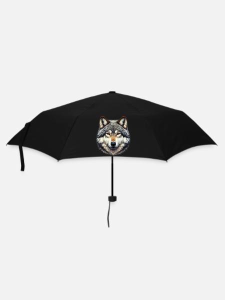 Wolf - Umbrella (small) - black