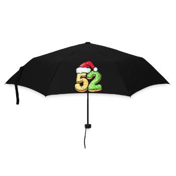 52 Number Christmas - Umbrella (small) - black - Front
