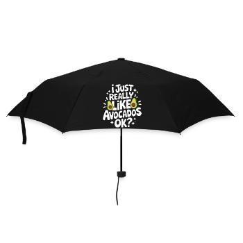 Avocado Food Guacamole Vegan - Umbrella (small) - black - Front