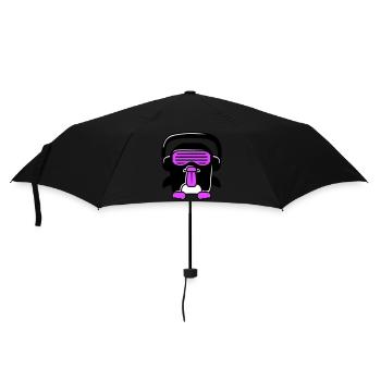 Party DJ Penguin Headphones Sunglasses Naughty Cool - Umbrella (small) - black - Front